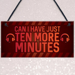 Red Ocean Novelty Sign For Gamer Hanging Games Room Bedroom Sign Gifts For Him Boys - thumbnail 3