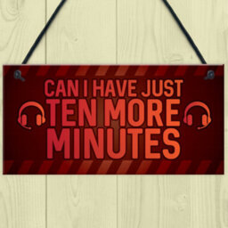 Red Ocean Novelty Sign For Gamer Hanging Games Room Bedroom Sign Gifts For Him Boys - thumbnail 2