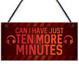 Red Ocean Novelty Sign For Gamer Hanging Games Room Bedroom Sign Gifts For Him Boys - thumbnail 1