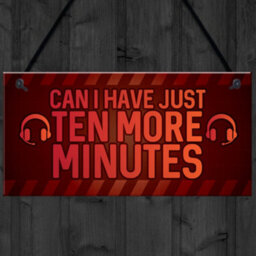 Red Ocean Novelty Sign For Gamer Hanging Games Room Bedroom Sign Gifts For Him Boys - thumbnail 4