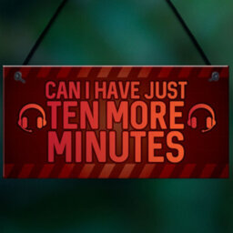 Red Ocean Novelty Sign For Gamer Hanging Games Room Bedroom Sign Gifts For Him Boys - thumbnail 5