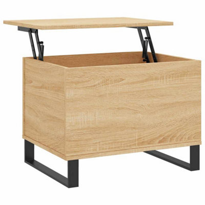 Berkfield Modern Coffee Table Sonoma Oak 60X44.5X45 Cm Engineered Wood - image 1