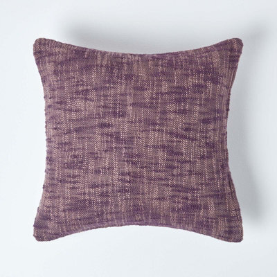 Homescapes Nirvana Cotton Mauve Cushion Cover, 60 X 60 Cm - image 1
