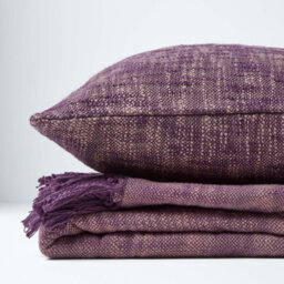 Homescapes Nirvana Cotton Mauve Cushion Cover, 60 X 60 Cm - thumbnail 5