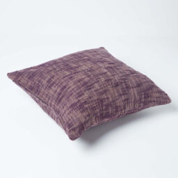 Homescapes Nirvana Cotton Mauve Cushion Cover, 60 X 60 Cm - thumbnail 3