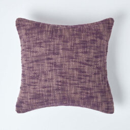 Homescapes Nirvana Cotton Mauve Cushion Cover, 60 X 60 Cm