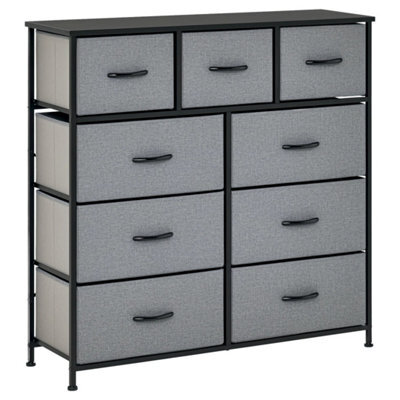 9 Drawers Storage Chest With Foldable Fabric Bins - image 1