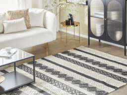 Beliani Rug Davutlar Light Beige 160 X 230 Cm Wool - thumbnail 2
