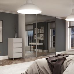 Spacepro Classic Mirrored Oak Effect 3 Door Sliding Wardrobe Door Kit (H)2220mm (W)2672mm - thumbnail 3