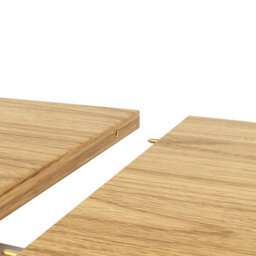 Abrihome Extending Round To Oval Dining Table 118Cm - 158Cm Solid Extendable Kitchen Table Seats 2-6 People Wood Finish For Living Room - thumbnail 9