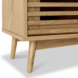 Kari Light Oak 3 Drawer 3 Door Sideboard Cabinet - By Roseland Furniture - thumbnail 7