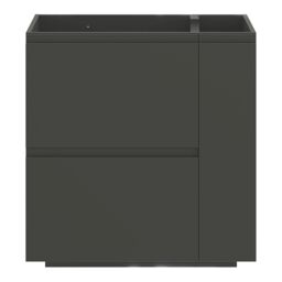 GoodHome Levanna Matt Grey Freestanding Bathroom Cabinet (H) 850mm (W) 800mm - thumbnail 3