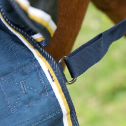 "Highlander Plus Lite Horse Turnout Rug Navy (5' 3"")" - thumbnail 3