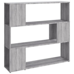 Berkfield Book Cabinet/room Divider Grey Sonoma 100X24X94 Cm - thumbnail 2