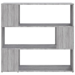 Berkfield Book Cabinet/room Divider Grey Sonoma 100X24X94 Cm - thumbnail 5