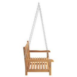 Walplus Swing Bench Other Brown 114 X 60 X 64 Cm Solid Teak Wood - thumbnail 5