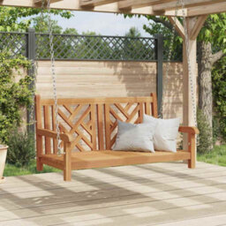 Walplus Swing Bench Other Brown 114 X 60 X 64 Cm Solid Teak Wood - thumbnail 3