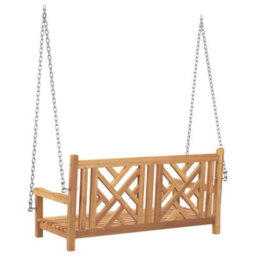 Walplus Swing Bench Other Brown 114 X 60 X 64 Cm Solid Teak Wood - thumbnail 6