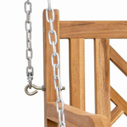 Walplus Swing Bench Other Brown 114 X 60 X 64 Cm Solid Teak Wood - thumbnail 8