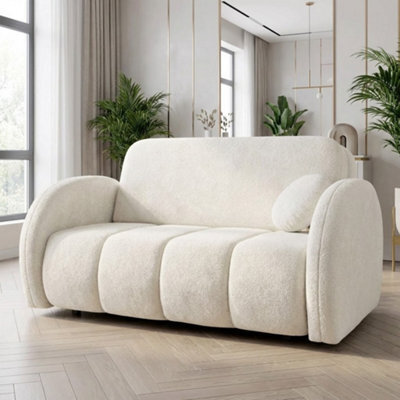Viva Comfy Iii Sofa Bed With Storage Compartment Living Room Chipboard Metal Legs Wooden Frame 152X103X85Cm White - image 1
