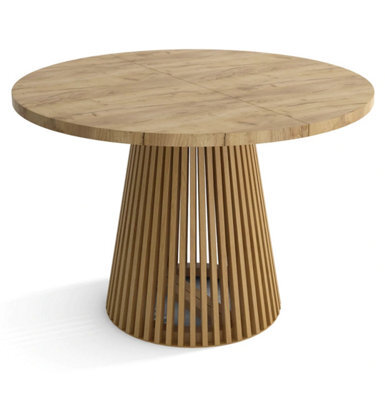 Heze Furniture Ruston Extending Dining Table Scandinavian Style - Gold Craft Oak - image 1