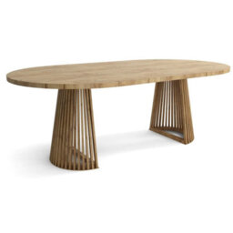 Heze Furniture Ruston Extending Dining Table Scandinavian Style - Gold Craft Oak - thumbnail 3