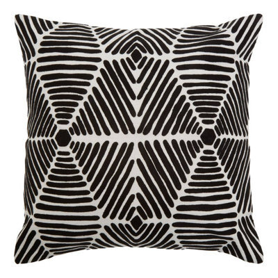 Orsina Bosie Ozella Black And White Square Cushion - image 1