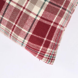 OHS Woven Check Cushion Covers Tartan Pack Of 2 Pillow, 45 X 45Cm - Red - thumbnail 6