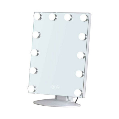 Plum&clay Surge Hollywood Led Makeup Vanity Dressing Table Mirror (W)30Cm (H)45Cm - image 1