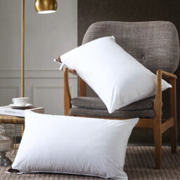 Ameha Firm Deluxe Filled Pillow Dream Sleep Premier Hotel Quality Pillows Anti Allergy Jumbo Super Bounce Back Filled Pillow Pair - thumbnail 5