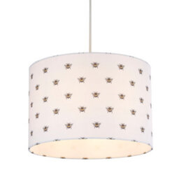 Lighting Collection White, Black And Yellow Bee Shade - thumbnail 1