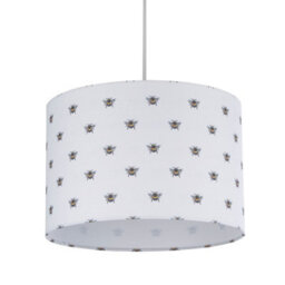 Lighting Collection White, Black And Yellow Bee Shade - thumbnail 2