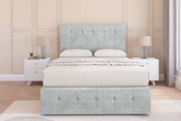 "Sloomy Cambridge Silver Naples Divan Bed 4 Drawers-54"" Floor Standing Headboard 12"" Footboard 4' Small Double"