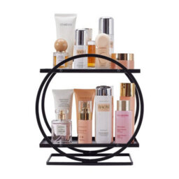 2 Tier Bathroom Organiser Cosmetic Organiser Rack Countertop Storage Shelf - thumbnail 6