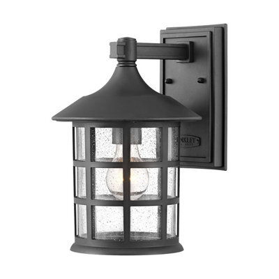 Luminosa Lighting Elstead Hinkley Freeport Outdoor Wall Lantern Textured Black, Ip44