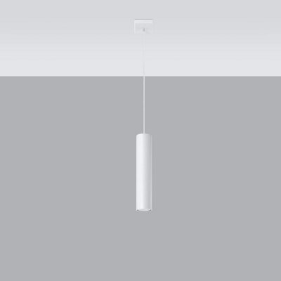 Sollux Lighting Lagos Steel White 1 Light Classic Pendant Ceiling Light - image 1