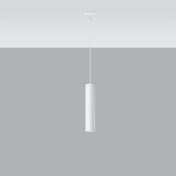 Sollux Lighting Lagos Steel White 1 Light Classic Pendant Ceiling Light - thumbnail 1