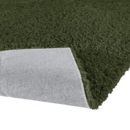 Supersoft Olive Green Plain Medium Rug, (L)170Cm X (W)120Cm - thumbnail 3