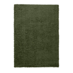 Supersoft Olive Green Plain Medium Rug, (L)170Cm X (W)120Cm - thumbnail 1