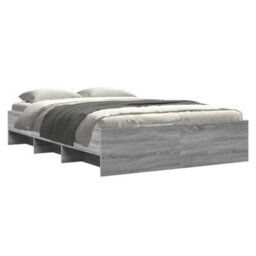 Berkfield Bed Frame Without Mattress Grey Sonoma 120X190 Cm Small Double Engineered Wood - thumbnail 3