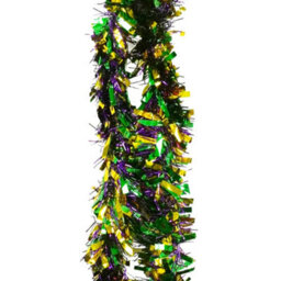 Neel Blue Multicolour Metallic Shiny Christmas Tinsel Garland For Xmas Tree & Home Decorations, 2M X 9Cm - thumbnail 4
