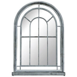 Charles Bentley Garden Premium Grey Arched Glass Mirror Suitable For Indoor Use - thumbnail 2
