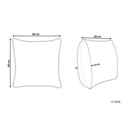 Wyld And Coco Dreamweave Low-Profile Pillow 80 X 80 Cm, Triple-Compartment Duck Feather & Down, White Cotton Casing - thumbnail 4