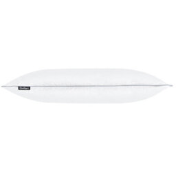Wyld And Coco Dreamweave Low-Profile Pillow 80 X 80 Cm, Triple-Compartment Duck Feather & Down, White Cotton Casing - thumbnail 3