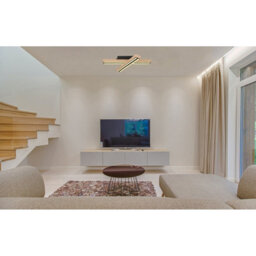 Luminosa Lighting Luminosa Doro Integrated Led Semi Flush Ceiling Light Matt Black Led 3000K - thumbnail 7