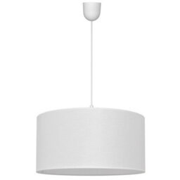 Luminosa Lighting Luminosa Alba Cylindrical Pendant Ceiling Light White 40Cm - thumbnail 1