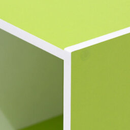 Walplus Furinno Pasir 3-Tier Open Shelf Bookcase, White/green 11003Wh/gr - thumbnail 4
