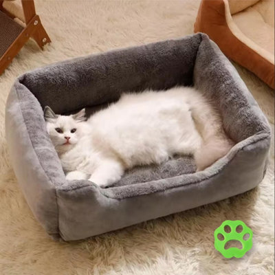 Cat Dog Bed Soft Washable Cushion Warm Pet Basket S Uk - image 1
