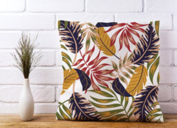 Warren Reed Designer Hawaiian Style Jungle Leaves Cushions 45Cm X 45Cm - thumbnail 2
