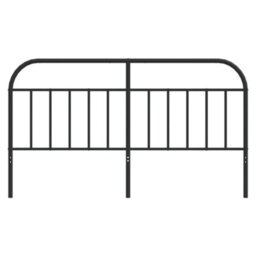 Berkfield Metal Headboard Black 160 Cm - thumbnail 4